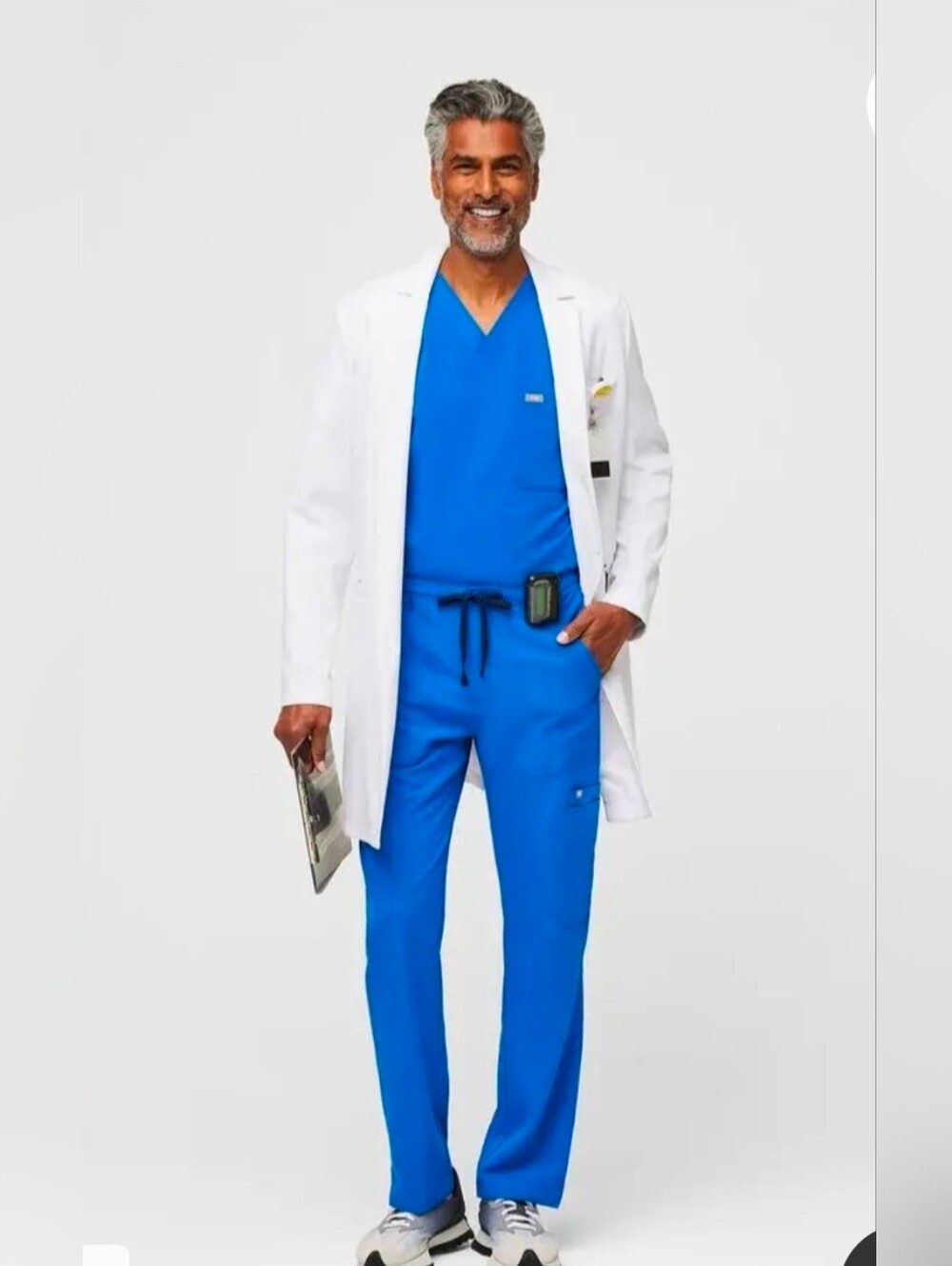 Figs Mens Cairo Royal Blue Straight-Leg Scrub Pant-S